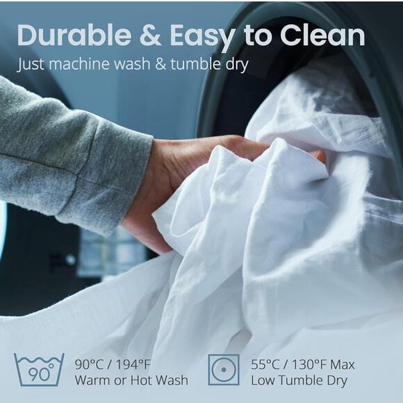 Premium Hypoallergenic Cotton Waterproof Fitted Mattress Protector - Vinyl Free - Picture 7 of 8